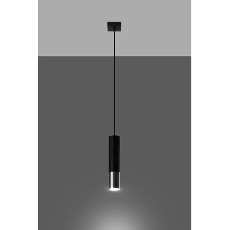 Suspension LOOPEZ 1 noir/chrome