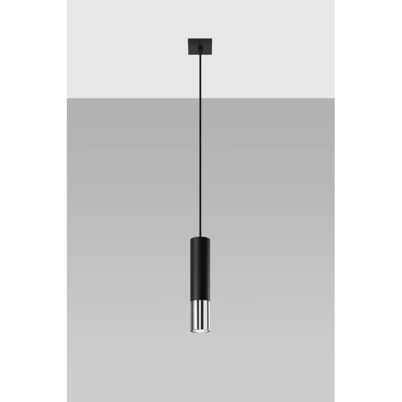 Suspension LOOPEZ 1 noir/chrome