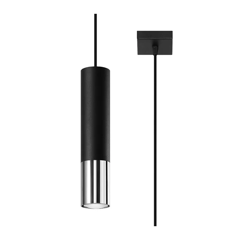 Suspension LOOPEZ 1 noir/chrome