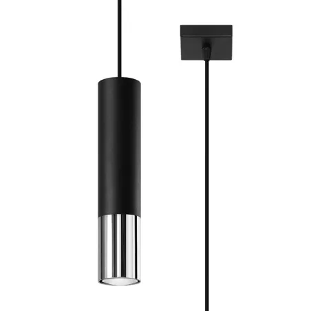 Suspension LOOPEZ 1 noir/chrome