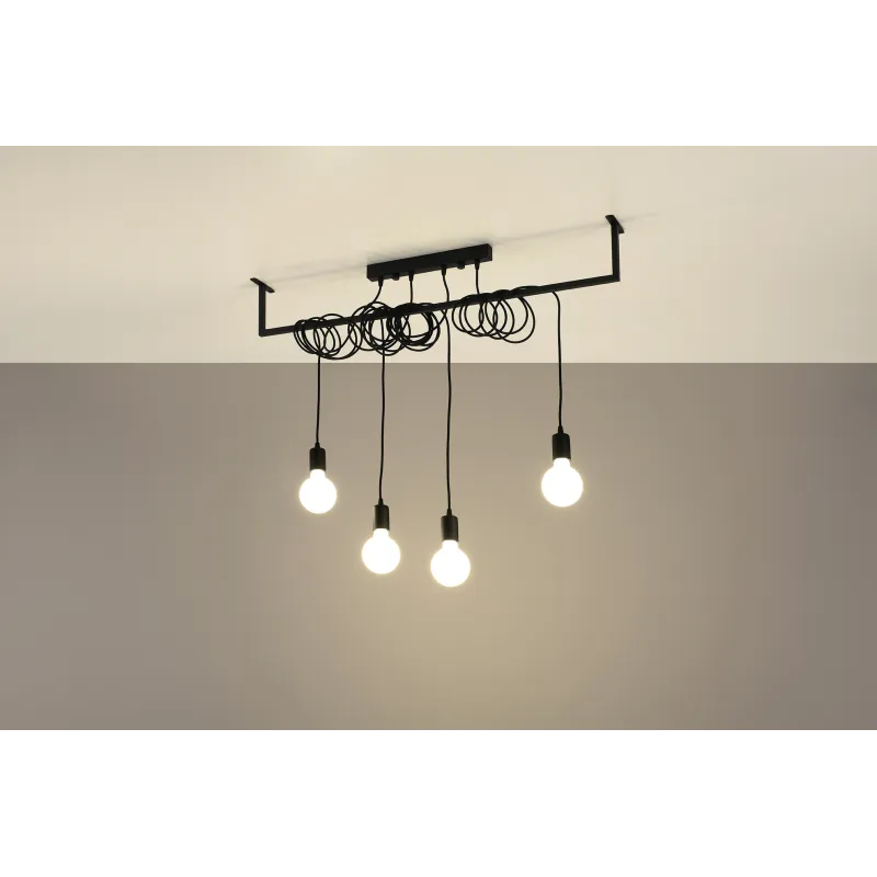 Chandelier SALAMANCA 4 noir