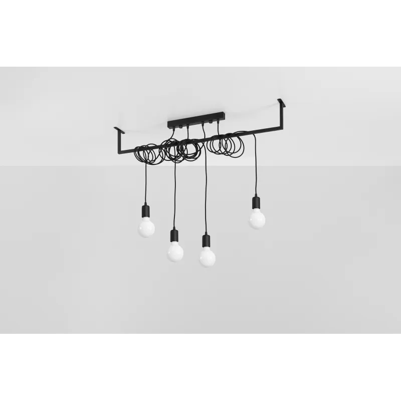 Chandelier SALAMANCA 4 noir