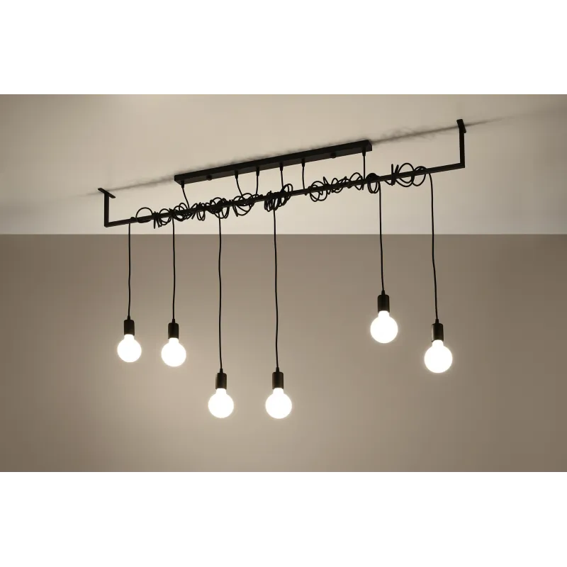 Chandelier SALAMANCA 6 noir