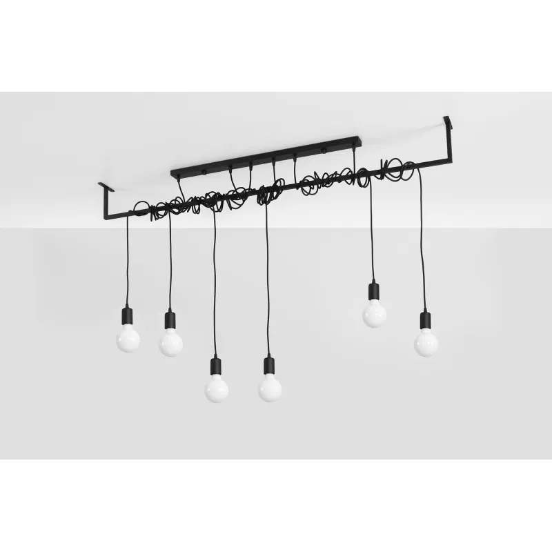 Chandelier SALAMANCA 6 noir