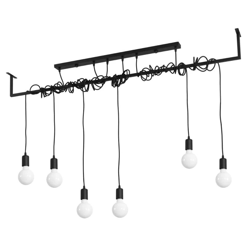 Chandelier SALAMANCA 6 noir