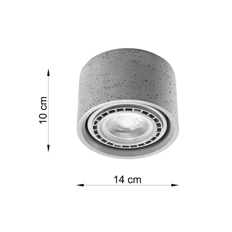 Plafonnier BASIC 1 béton