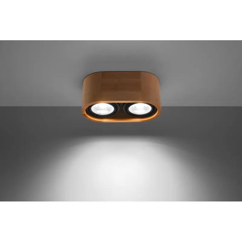 Plafonnier BASIC 2 bois