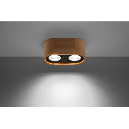 Plafonnier BASIC 2 bois