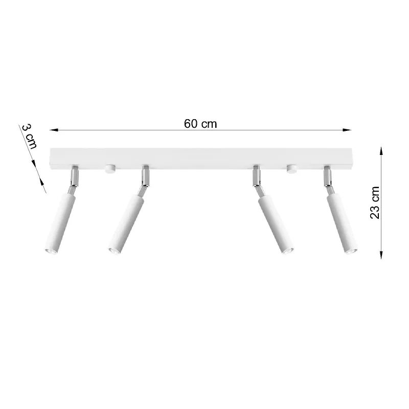 Plafonnier EYETECH 4 blanc