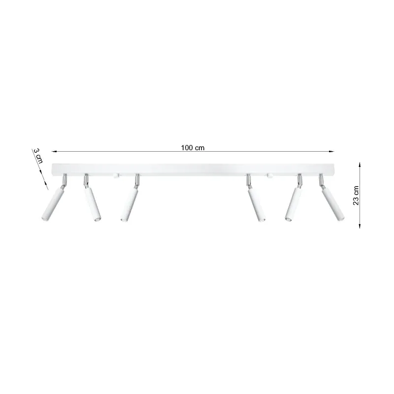 Plafonnier EYETECH 6 blanc