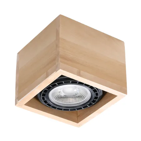 Plafonnier QUATRO 1 bois