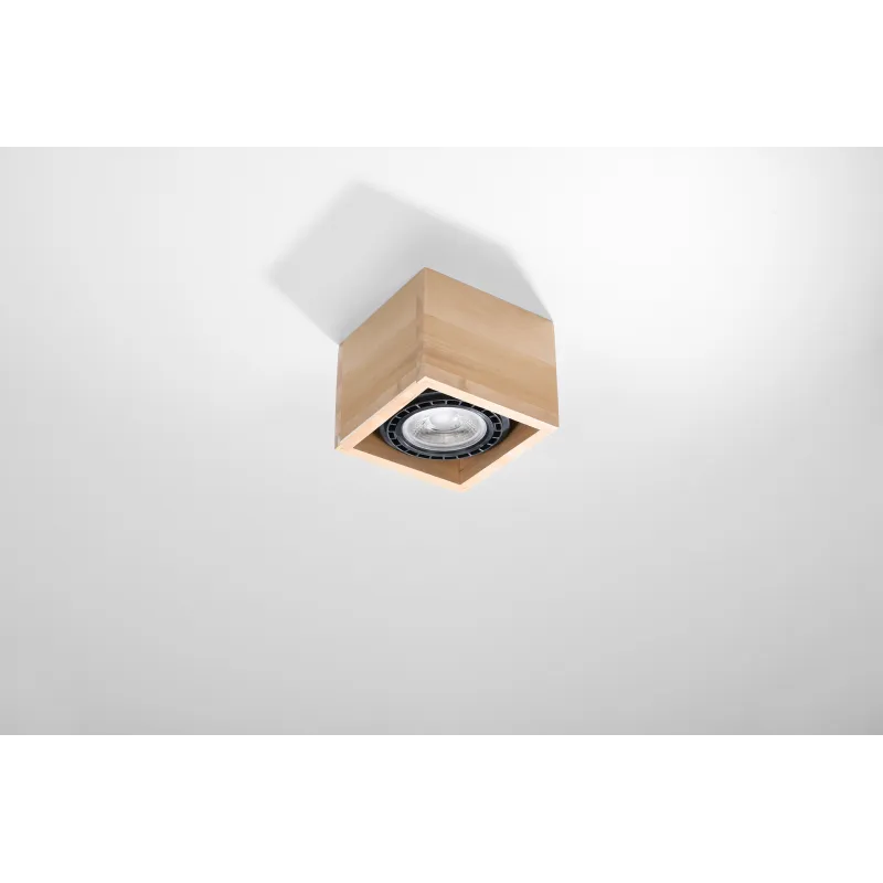 Plafonnier QUATRO 1 bois