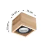 Plafonnier QUATRO 1 bois