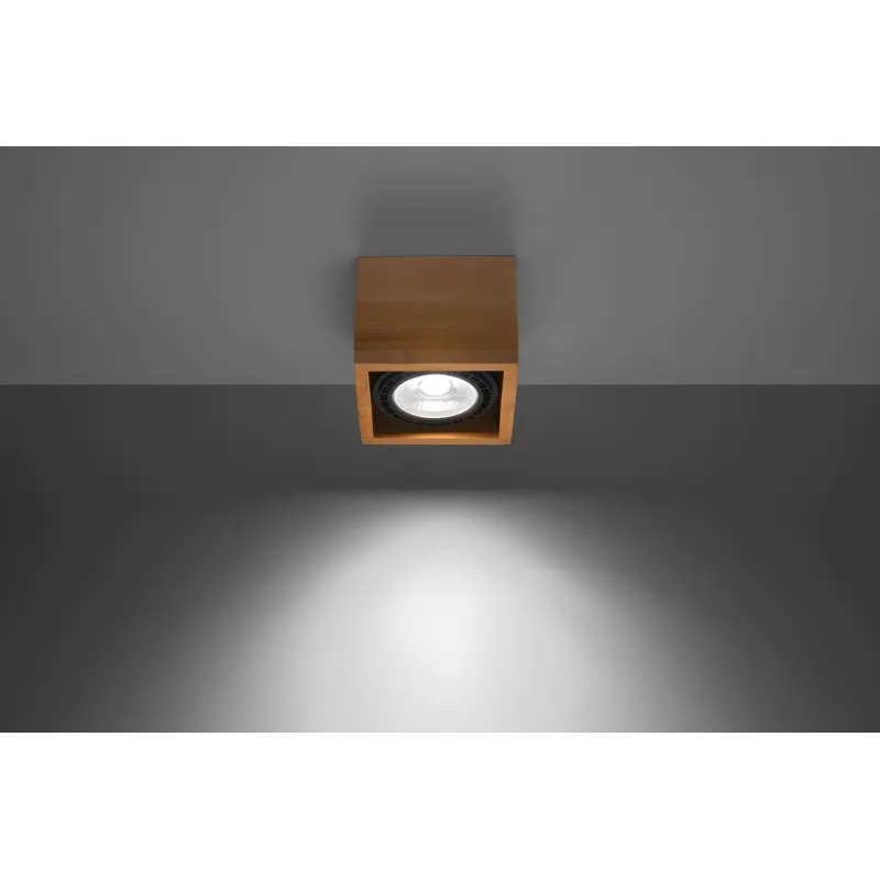 Plafonnier QUATRO 1 bois
