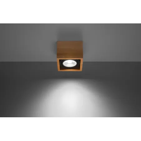 Plafonnier QUATRO 1 bois