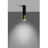 Plafonnier LOOPEZ noir/doré