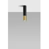 Plafonnier LOOPEZ noir/doré