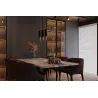Plafonnier LOOPEZ noir/doré