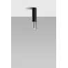 Plafonnier LOOPEZ noir/chrome