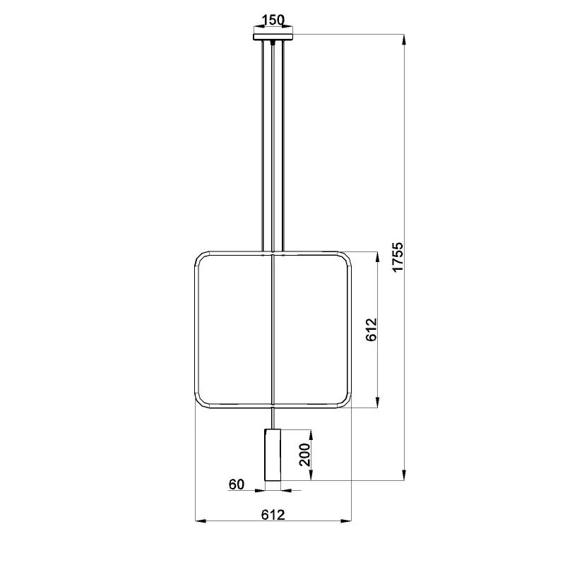 Suspension RANA 1 noir