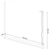 Suspension PINNE 145 gris