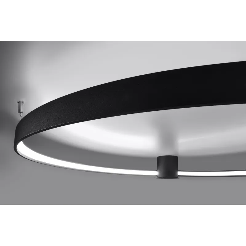 Plafonnier RIO 78 noir 4000K