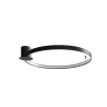 Plafonnier RIO 78 noir 4000K