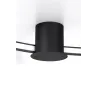 Plafonnier RIO 78 noir 3000K