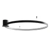 Plafonnier RIO 110 noir 4000K