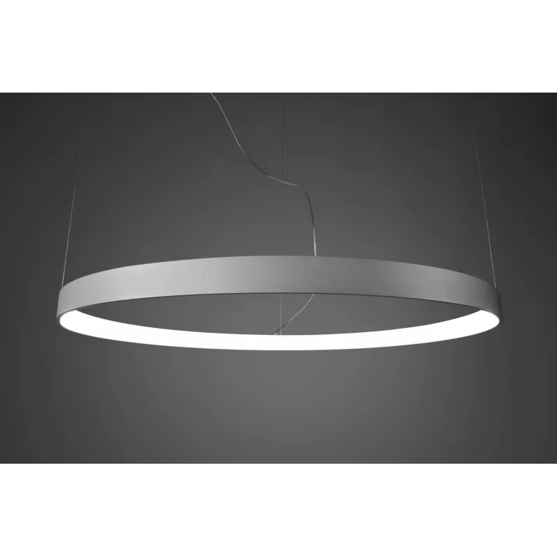 Suspension cercle chandelier RIO 78 noir 4000K
