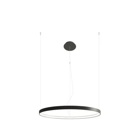 Suspension cercle chandelier RIO 78 noir 4000K