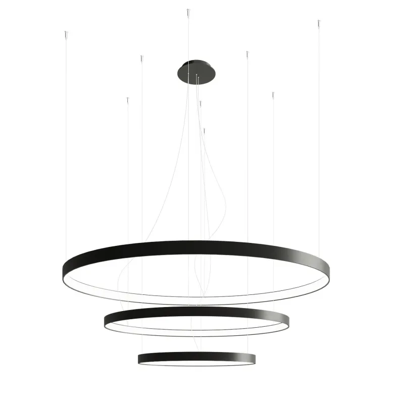 Chandelier RIO 3 55/78/110 noir 3000K