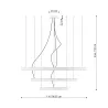 Chandelier RIO 3 55/78/110 noir 3000K