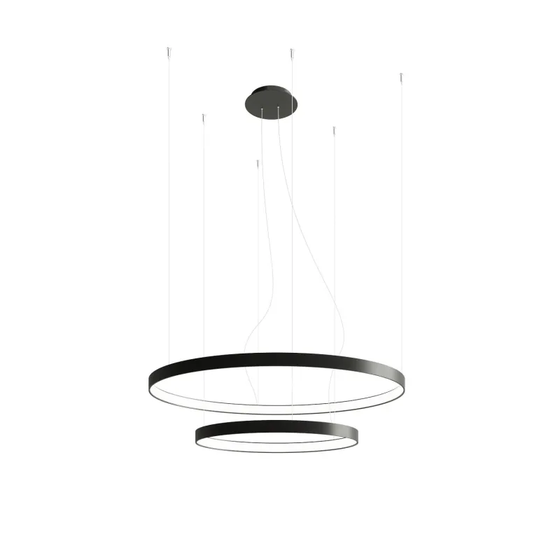 Chandelier RIO 2 55/78 noir 3000K
