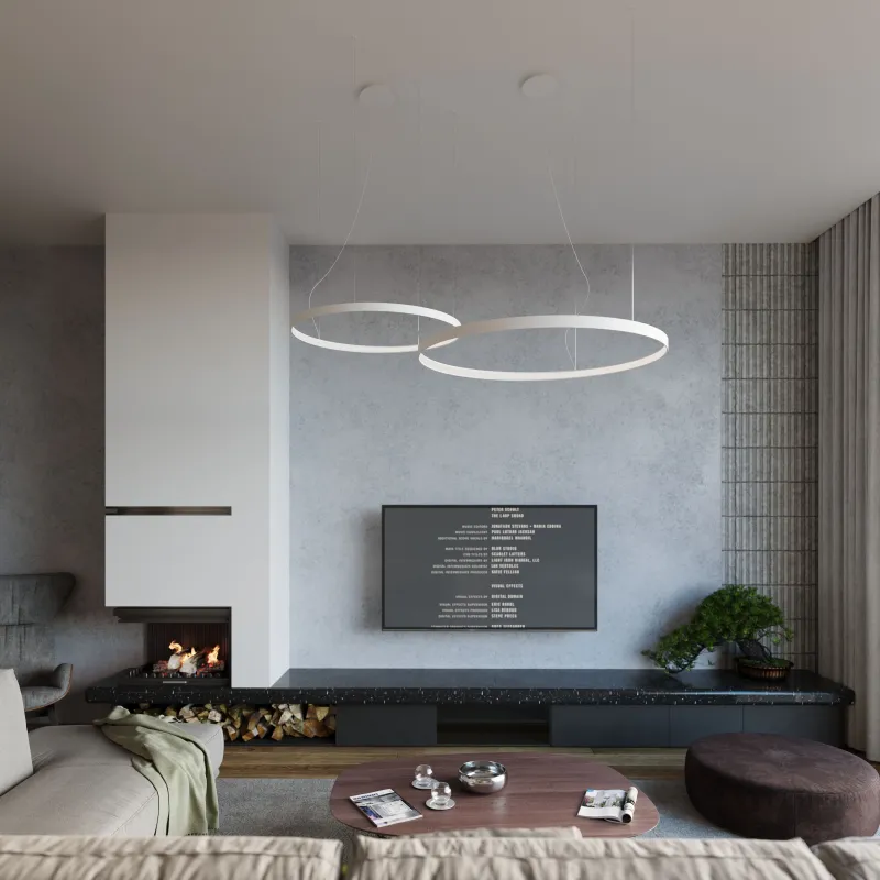 Chandelier RIO 110 blanc 4000K