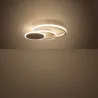 Plafonnier applique led 28w-40cm-cercle métal blanc