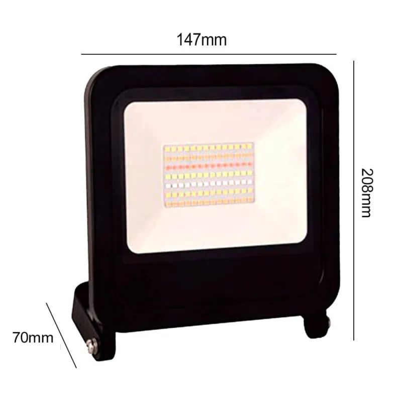 Projecteur led 30w rgb+cct wifi connecté smart variable tuya Alexa google