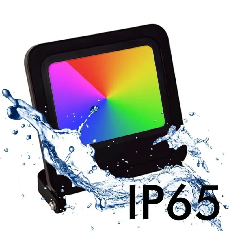 Projecteur led 50w rgb+cct wifi connecté smart variable tuya Alexa google