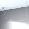 Suspension barre aluminium profilé led 50cm-100cm-150cm-200cm