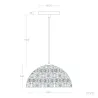 Suspension lampe style marocain culot e27 35cm