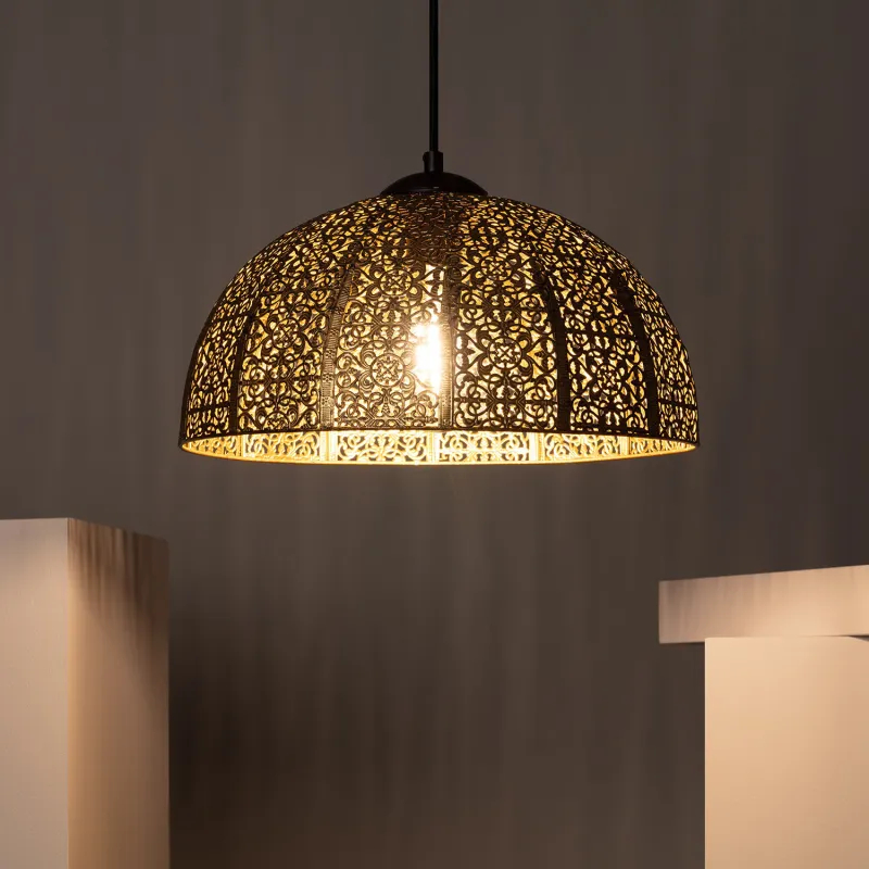 Suspension lampe style marocain culot e27 35cm