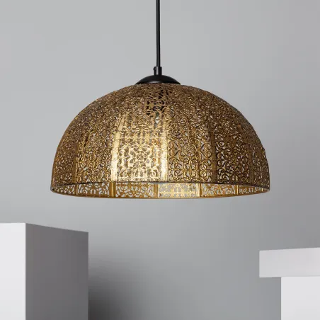 Suspension lampe style marocain culot e27 35cm