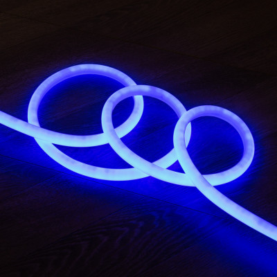 Ruban led 220v néon 360 flexible bleu ip67 ultra lumière étanche enseigne extérieur