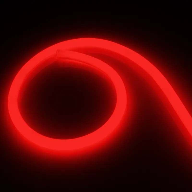 Ruban led 220v néon 360 flexible rouge ip67 ultra lumière étanche enseigne extérieur