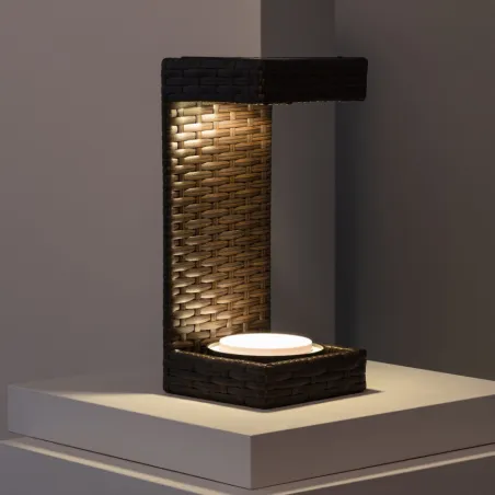 Lampe a poser solaire étanche extérieur nomade lumineuse