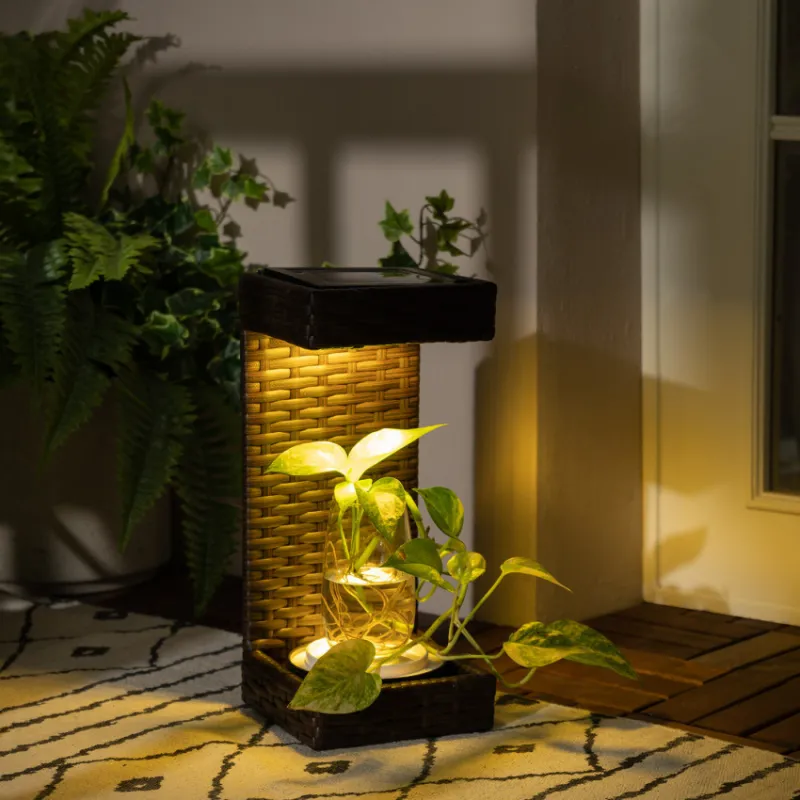 Lampe a poser solaire étanche extérieur nomade lumineuse