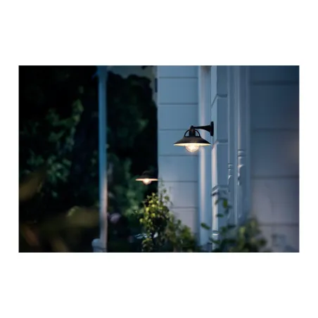 Applique extérieur Philips noire ip44 culot e27 bas
