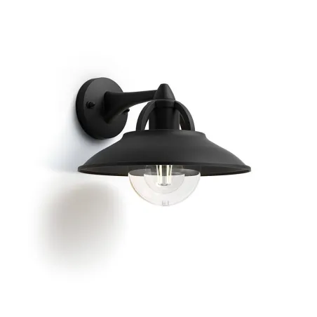 Applique extérieur Philips noire ip44 culot e27 bas