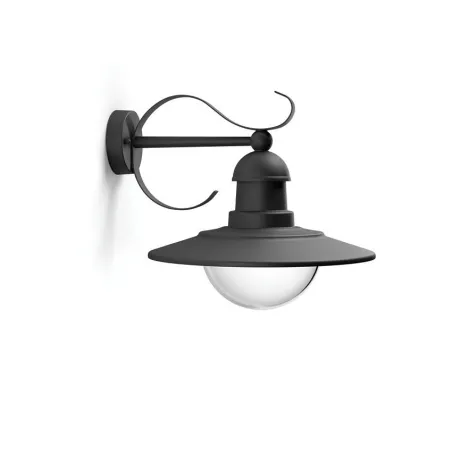Applique extérieur Philips noire ip44 culot e27 bas