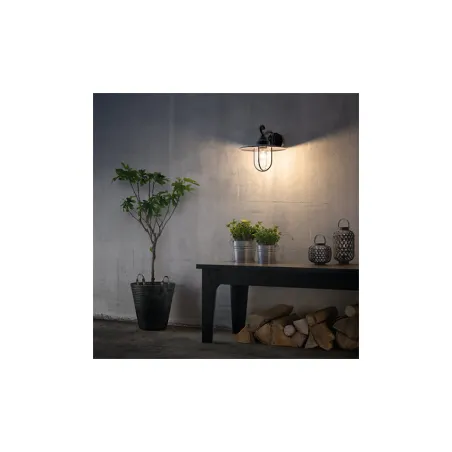 Applique extérieur Philips noire ip44 culot e27 bas
